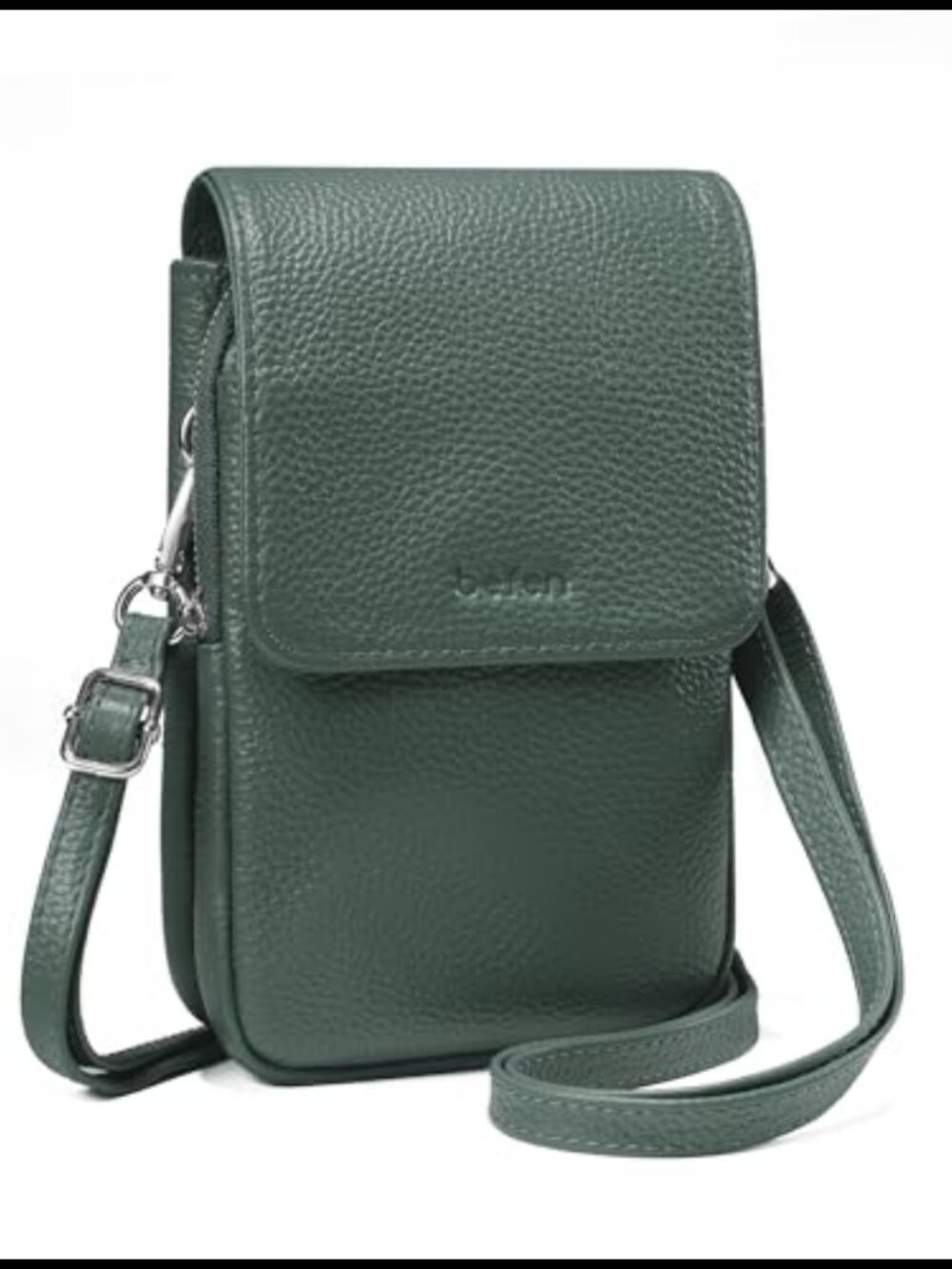 Genuine Leather Crossbody Bag Phone Purse RFID Blocking Card Slots